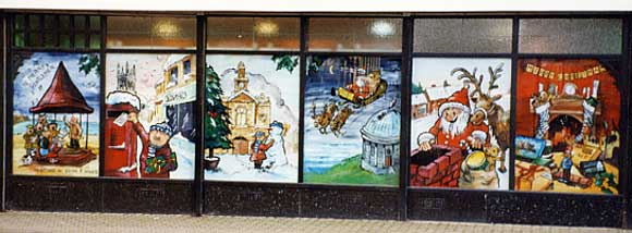 Christmas shop window display