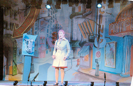 New York Street in use on the stage