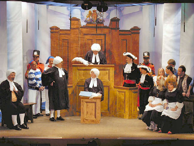 The Court Scene with cast