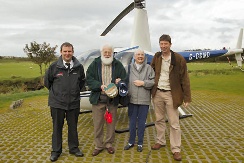 The four of us before take-off