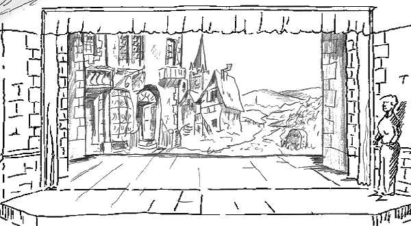 Road to London drawing