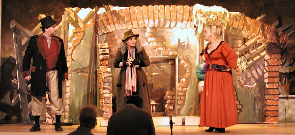 Fagins set in use on stage