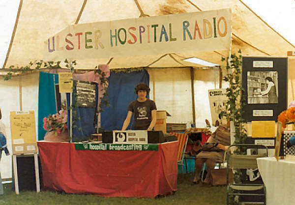 Angus manning the stand