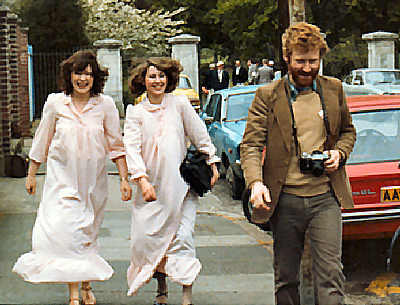 Hurrying for the parade